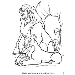 着色页: 狮子 (动物) #10371 - 免费可打印着色页