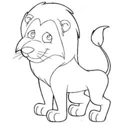 着色页: 狮子 (动物) #10398 - 免费可打印着色页