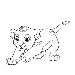 着色页: 狮子 (动物) #10403 - 免费可打印着色页