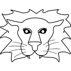 着色页: 狮子 (动物) #10414 - 免费可打印着色页