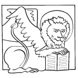 着色页: 狮子 (动物) #10422 - 免费可打印着色页
