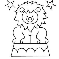 着色页: 狮子 (动物) #10430 - 免费可打印着色页