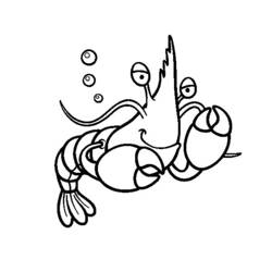 着色页: 龙虾 (动物) #22486 - 免费可打印着色页