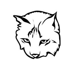 着色页: 山猫 (动物) #10806 - 免费可打印着色页