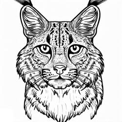 着色页: 猞猁 (动物) #189211 - 免费可打印着色页