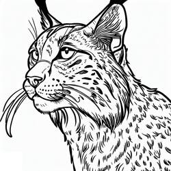 着色页: 猞猁 (动物) #189212 - 免费可打印着色页