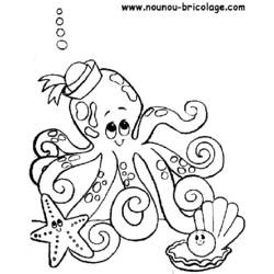 着色页: 海洋生物 (动物) #21983 - 免费可打印着色页
