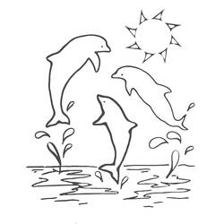 着色页: 海洋生物 (动物) #22027 - 免费可打印着色页
