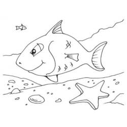 着色页: 海洋生物 (动物) #22091 - 免费可打印着色页
