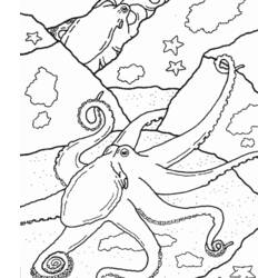 着色页: 海洋生物 (动物) #22105 - 免费可打印着色页