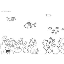 着色页: 海洋生物 (动物) #22119 - 免费可打印着色页