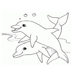着色页: 海洋生物 (动物) #22185 - 免费可打印着色页