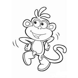 着色页: 猴 (动物) #14209 - 免费可打印着色页