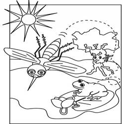 着色页: 蚊子 (动物) #11330 - 免费可打印着色页