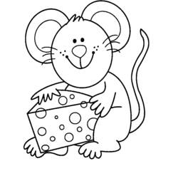 着色页: 老鼠 (动物) #13971 - 免费可打印着色页