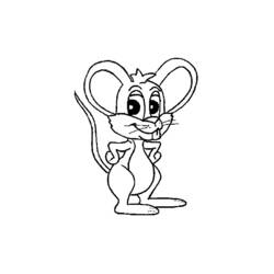 着色页: 老鼠 (动物) #13977 - 免费可打印着色页