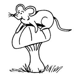 着色页: 老鼠 (动物) #13984 - 免费可打印着色页
