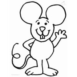 着色页: 老鼠 (动物) #13986 - 免费可打印着色页