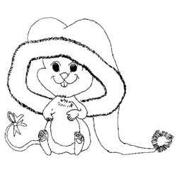 着色页: 老鼠 (动物) #14001 - 免费可打印着色页
