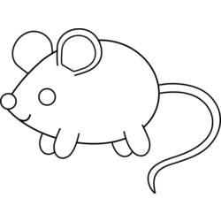 着色页: 老鼠 (动物) #14002 - 免费可打印着色页