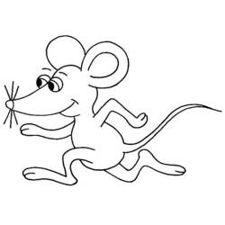 着色页: 老鼠 (动物) #14019 - 免费可打印着色页