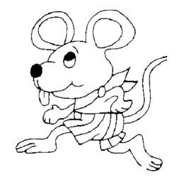 着色页: 老鼠 (动物) #14026 - 免费可打印着色页
