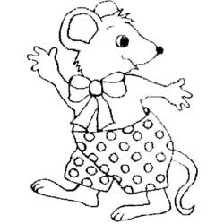 着色页: 老鼠 (动物) #14044 - 免费可打印着色页
