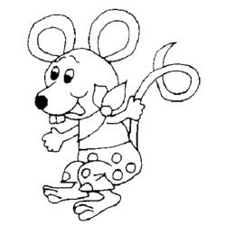 着色页: 老鼠 (动物) #14053 - 免费可打印着色页