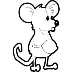着色页: 老鼠 (动物) #14079 - 免费可打印着色页