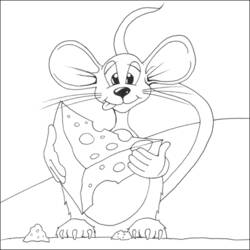 着色页: 老鼠 (动物) #14087 - 免费可打印着色页