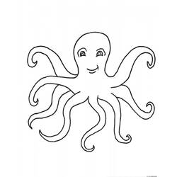 着色页: 章鱼 (动物) #18915 - 免费可打印着色页