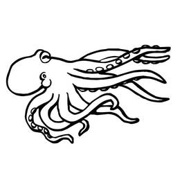 着色页: 章鱼 (动物) #18931 - 免费可打印着色页