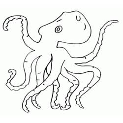 着色页: 章鱼 (动物) #18934 - 免费可打印着色页