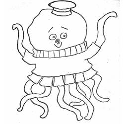 着色页: 章鱼 (动物) #18962 - 免费可打印着色页