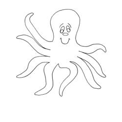 着色页: 章鱼 (动物) #18973 - 免费可打印着色页