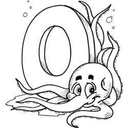 着色页: 章鱼 (动物) #18980 - 免费可打印着色页