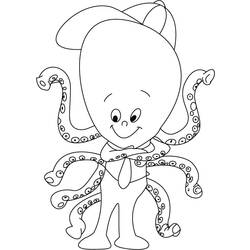 着色页: 章鱼 (动物) #18998 - 免费可打印着色页