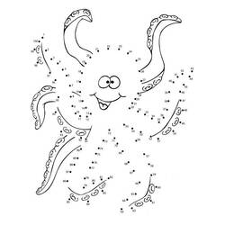 着色页: 章鱼 (动物) #19008 - 免费可打印着色页