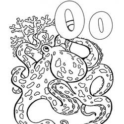 着色页: 章鱼 (动物) #19035 - 免费可打印着色页