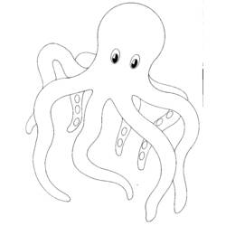 着色页: 章鱼 (动物) #19058 - 免费可打印着色页