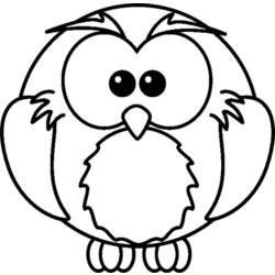 着色页: 猫头鹰 (动物) #8416 - 免费可打印着色页