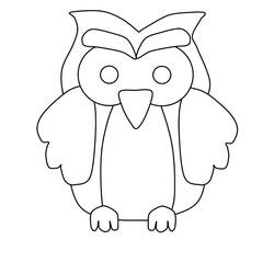 着色页: 猫头鹰 (动物) #8537 - 免费可打印着色页