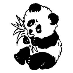 着色页: 熊猫 (动物) #12438 - 免费可打印着色页