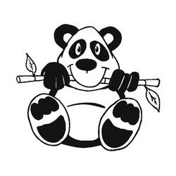 着色页: 熊猫 (动物) #12440 - 免费可打印着色页