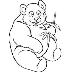 着色页: 熊猫 (动物) #12444 - 免费可打印着色页