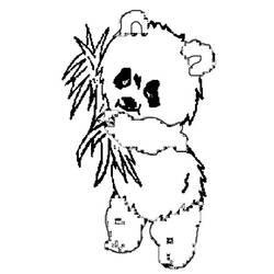 着色页: 熊猫 (动物) #12451 - 免费可打印着色页