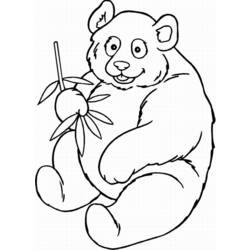 着色页: 熊猫 (动物) #12455 - 免费可打印着色页
