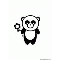 着色页: 熊猫 (动物) #12461 - 免费可打印着色页