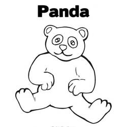 着色页: 熊猫 (动物) #12478 - 免费可打印着色页