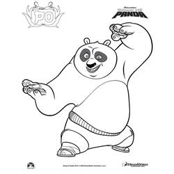 着色页: 熊猫 (动物) #12484 - 免费可打印着色页